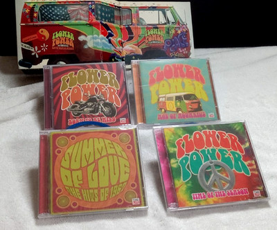 FLOWER POWER THE MUSIC OF THE LOVE GENERATION 8 CD SET 2007 TIME LIFE CDs Sealed