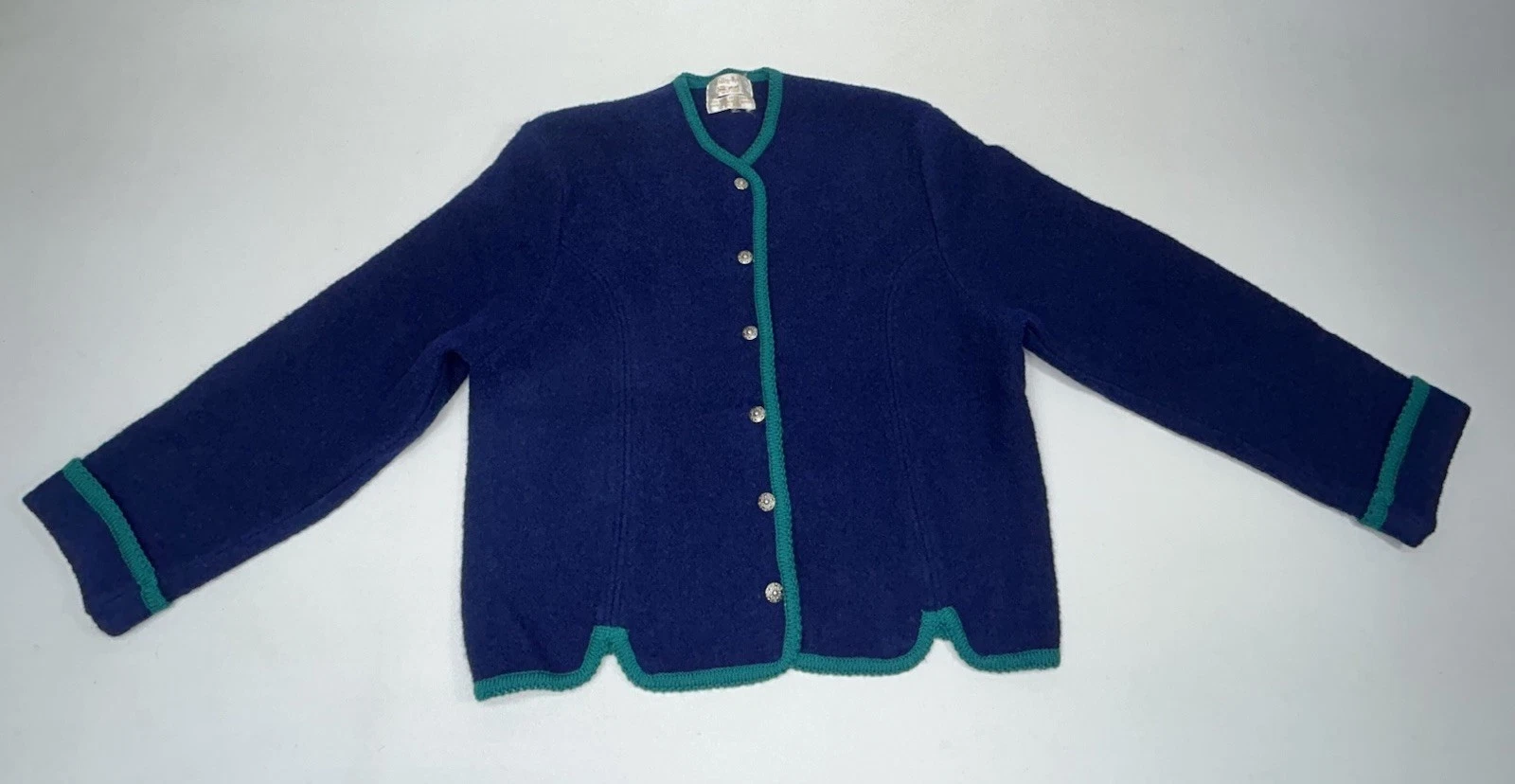 Vintage Tally Ho 100% Wool Sweater Cardigan Ruby Women’s Size 16
Opens in a new window or tab