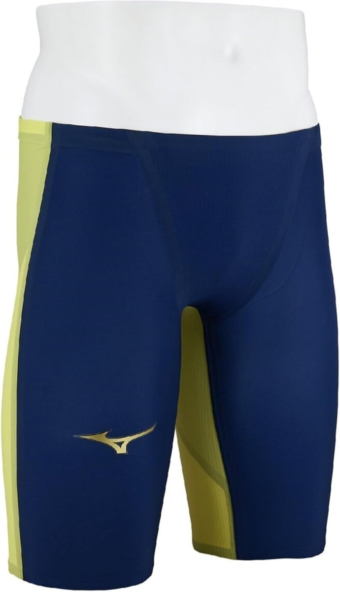 Mizuno GX SONIC ROYAL SF ‎N2MBD003 Men's Swimsuits Navy/Yellow