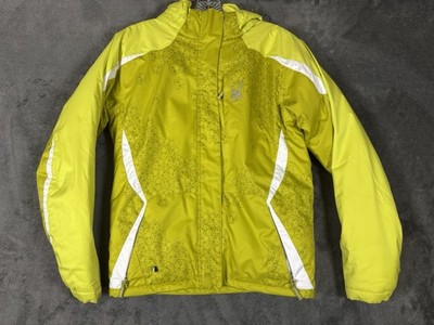 Spyder Youth Insulated Ski Jacket Girls Size 16 Lime Green