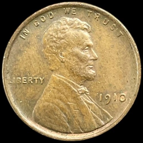 1910 Wheat Cent Lincoln Penny EXCELLENT AU/MS 1910-P Antique US 1c Coin
