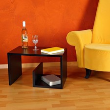 B Ware / Couchtisch Beistelltisch Wohnzimmertisch Holztisch Kommode Schwarz 6