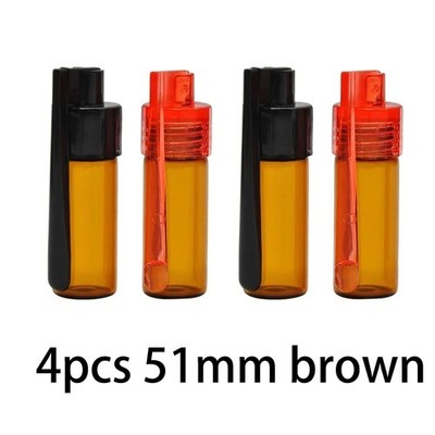 Pack of 4 Spice Powder Dispenser Tools with Spoon Small Storage Bottle Travel