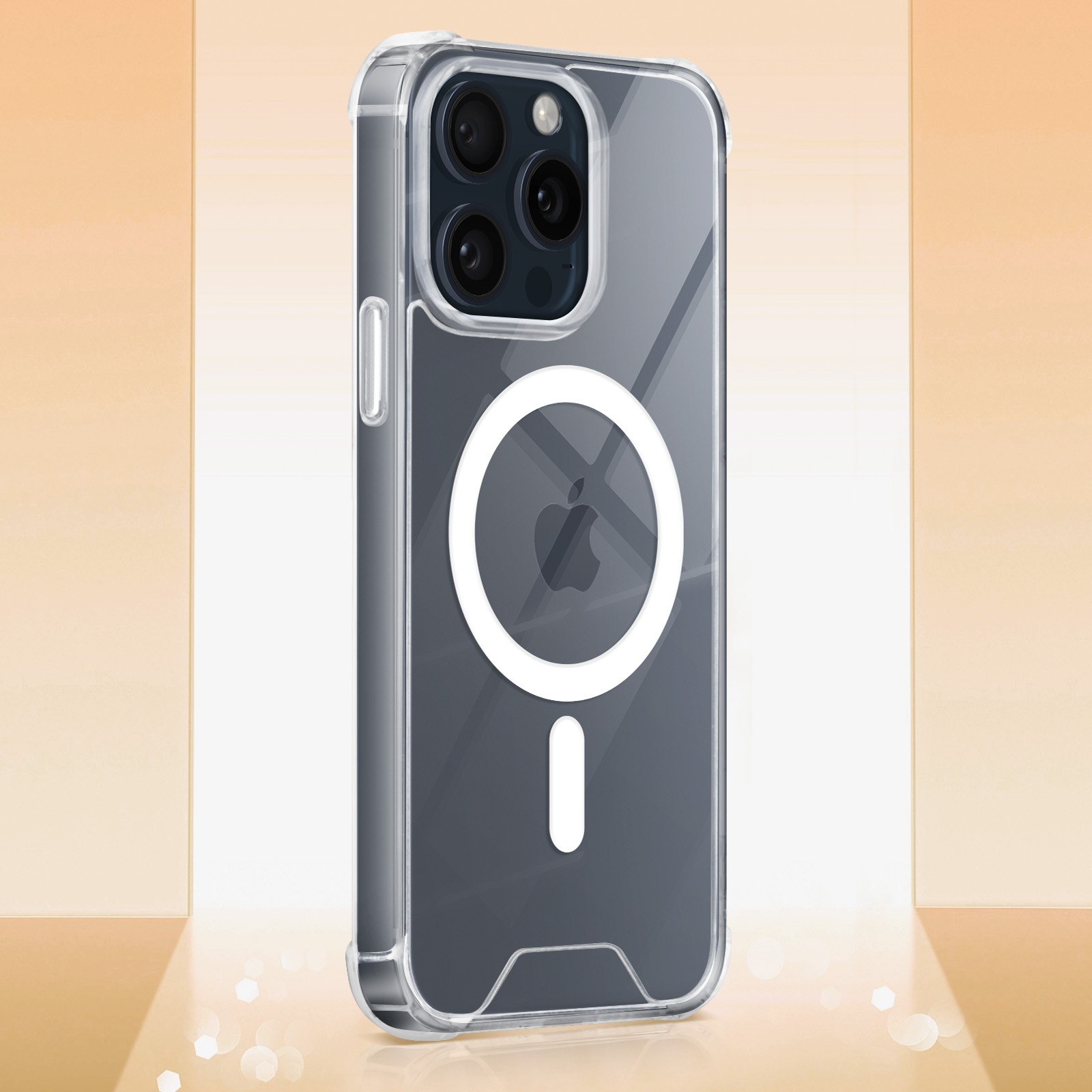 Coque de protection iPhone 15 Pro Max anti-rayures transparente en silicone Avizar