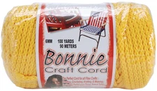 Pepperell Bonnie Macrame Craft Cord 6mmX100yd-Sunshine Yellow