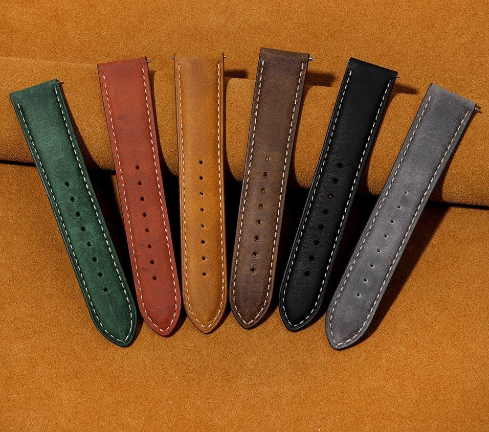 Cowhide Leather Watch Strap 14Mm 16Mm 18Mm 20Mm 22Mm 24Mm for Samsung Galaxy Wat