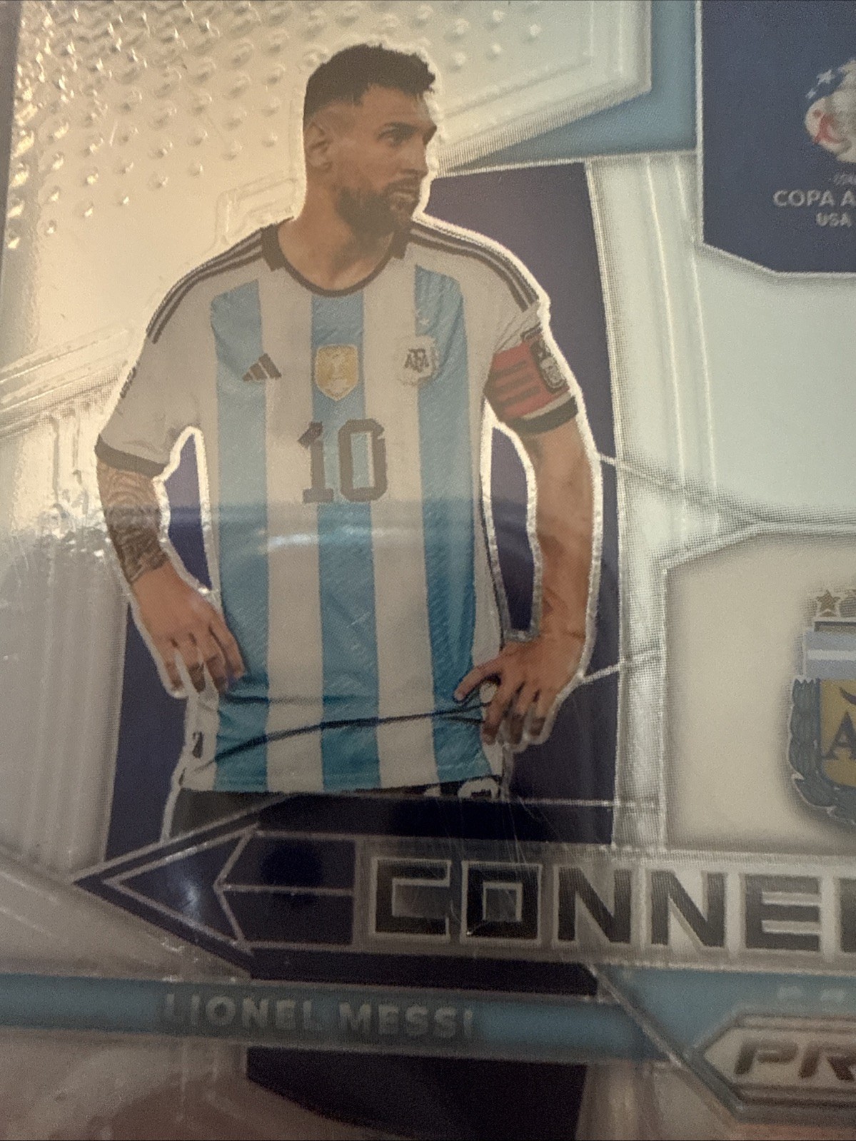 2024 Panini Prizm CONMEBOL Copa  - Connections Lionel Messi, Angel Di Maria #1 view 3
