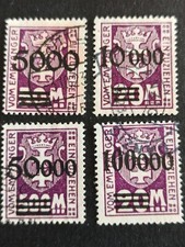 Danzig 1923, Portomarken Mi.Nr. 26-29