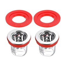 Floor Drain Anti-Odor Core, Shower Floor Drain Backflow Preventer, Red 2 Sets