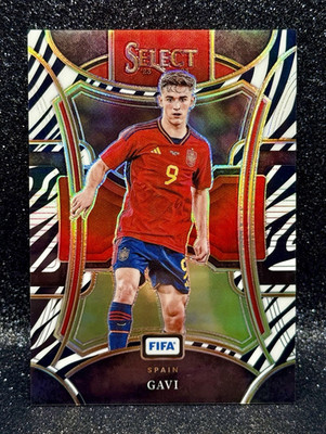 Panini 2023-24 Select FIFA Gavi Spain Mezzanine Zebra Prizm #199 #20/25    