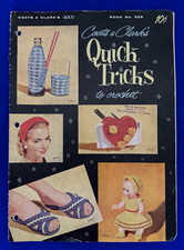 Vintage 1956 Coats & Clark's Quick Tricks to Crochet-Book No. 326