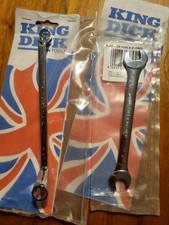 Kingdick 1/8 & 3/16 Whitworth Ring &1/4 & 3/16 Open End Spanners  New Free Post