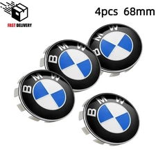 4PCS Genuine For BMW Wheel Center Hub Caps Logo Badge Emblem Original 68mm