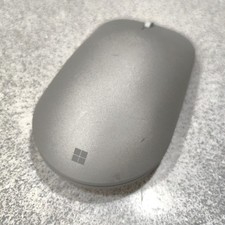 TESTED Microsoft Surface Mobile Mouse Silver Optical Wireless Bluetooth Seamless