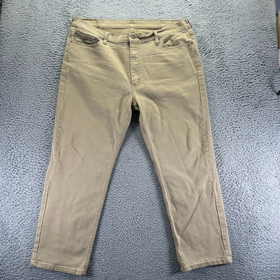 Levi's 541 Jeans Men's 42x30 Beige Cotton Denim Straight Travel Workwear Stretch