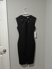 Calvin Klein Dresses Dorinda Cutout Neck Dress Black 4