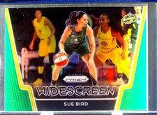 2021-22 Panini Prizm WNBA Sue Bird #5 Storm Widescreen Prizms Green
