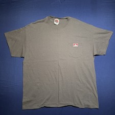 Vintage Ben Davis Work One Pocket T Shirt Brown Size XL