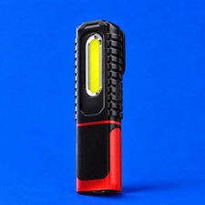 LED Work Light Textured Grip Task Lamp Black and Red for Camping