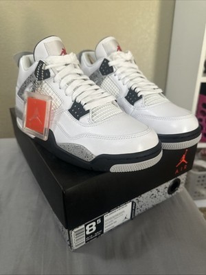 Air Jordan 4 Retro OG White Cement 2016 Men Size 8.5. New With Box DS EVERYTHING