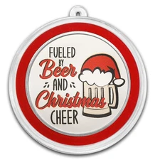2025 1 oz Silver Colorized Round - Christmas Cheer Fueled by Beer
