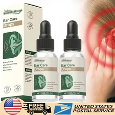 1/2/3 Pack Ear Care Drops Gentle Formula, Tinnitus Treatments Ear Drops 30ml