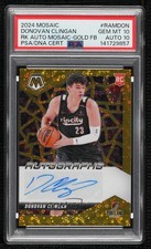 2024 Mosaic Rookie Fast Break Gold Prizm 3/10 Donovan Clingan PSA 10 Auto 1co7