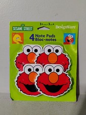 NEW Vintage 2004 Design Ware Sesame Street Elmo 4 Note Pad Party Favors