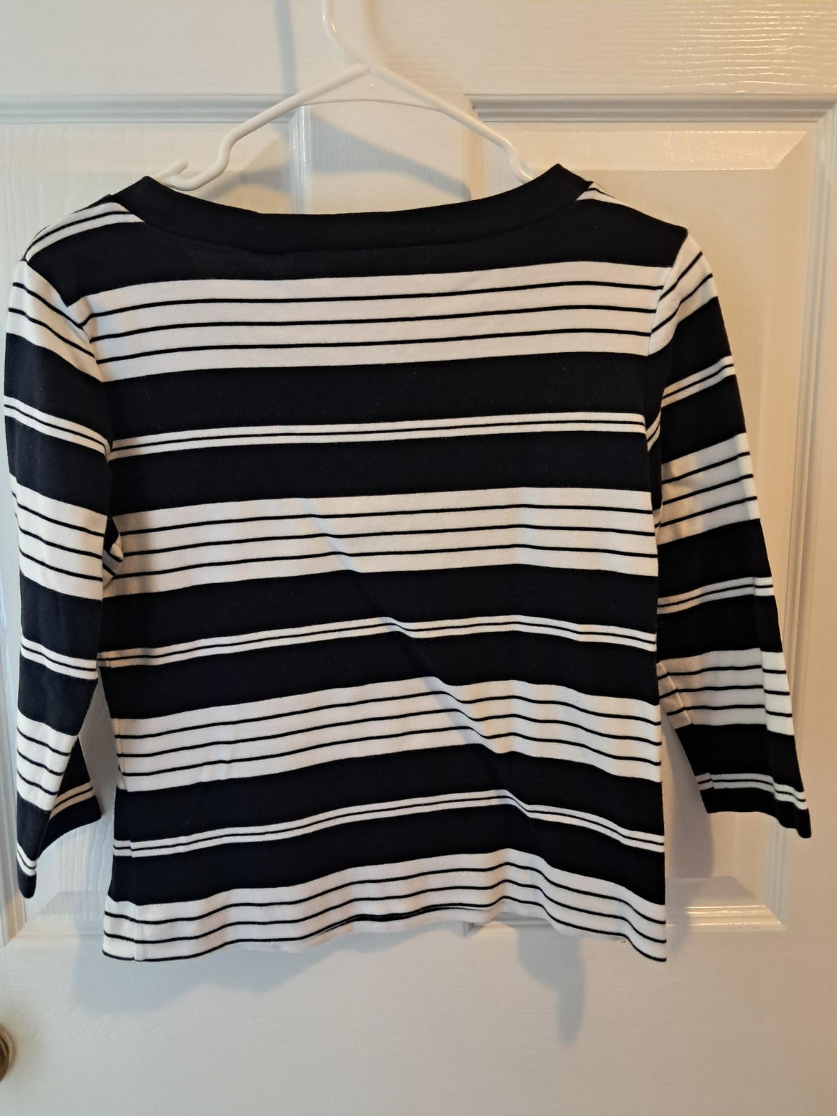 Vintage Talbots Stretch Striped Basic Round Neck … - image 5