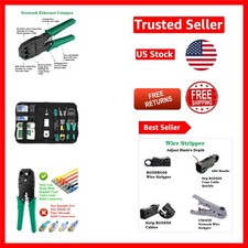 Complete 11-in-1 Crimper Tool Kit for Effective Network Setup - Compact Design