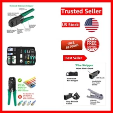 Complete 11-in-1 Crimper Tool Kit for Effective Network Setup - Compact Design