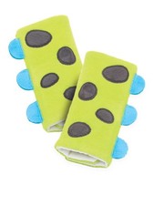 On The GOldbug Animal Strap Covers for Baby Car Seat, 1 Pair, Dino Lime