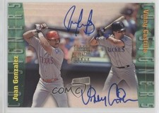 1999 Topps Stadium Club Co-Signers Juan Gonzalez Vinny Castilla #CS24 Auto 0o5t