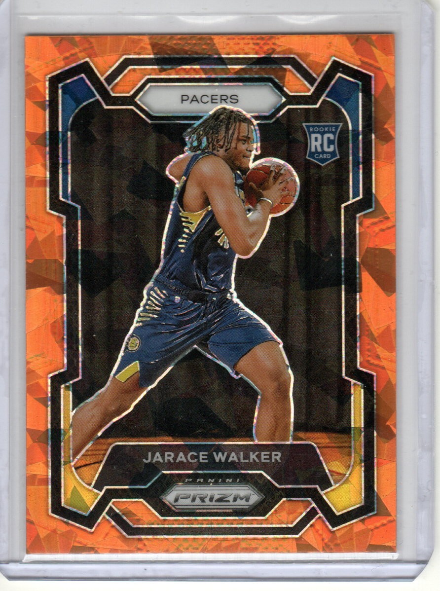 2023-24 Prizm Jarace Walker ORANGE ICE ROOKIE SP #168 Indiana Pacers RC Panini