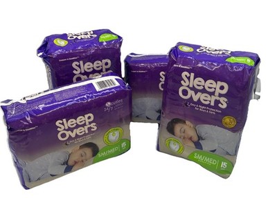 Sleep Overs by Cuties Underwear 24/7 SM/MED 38-65 lbs 4-Pack 60 Total {61}