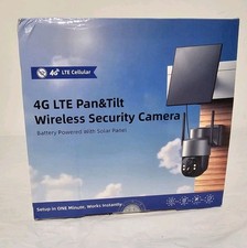 4G LTE Cellular Security Camera, No WiFi Solar Powered Camera includes SIM Card