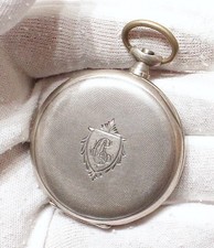 Cortebert 530 532 542 Vintage Lepine 18 lines Pocket Watch 0.800 Silver Case