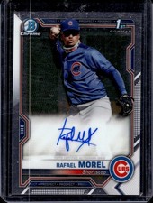 2021 Bowman Chrome #CPA-RM Rafael Morel Prospect Autographs