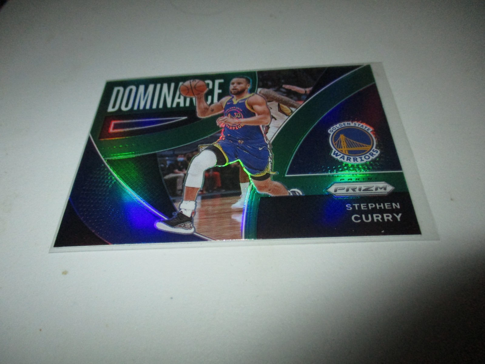 Stephen Curry 2021-22 Panini Prizm Dominance Green #14