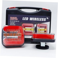 Wireless Trailer Lights, Magnetic LED Trailer Light Rechargeable Tow Lights