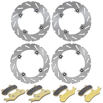 Front & Rear Brake Rotors Pads For Can-Am Maverick Max X3 Turbo R RR STD 17-23