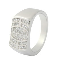 925 Sterling Silver Mens Finger Ring For Wedding,Engagement and Celebration