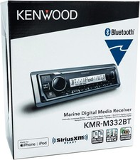 KENWOOD KMR-M332BT Car  Marine Stereo - Single Din, Bluetooth Audio - New