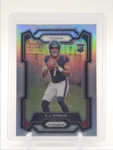 C.J. STROUD 2023 PANINI PRIZM ROOKIE FOOTBALL SILVER TEXANS RC Q3098