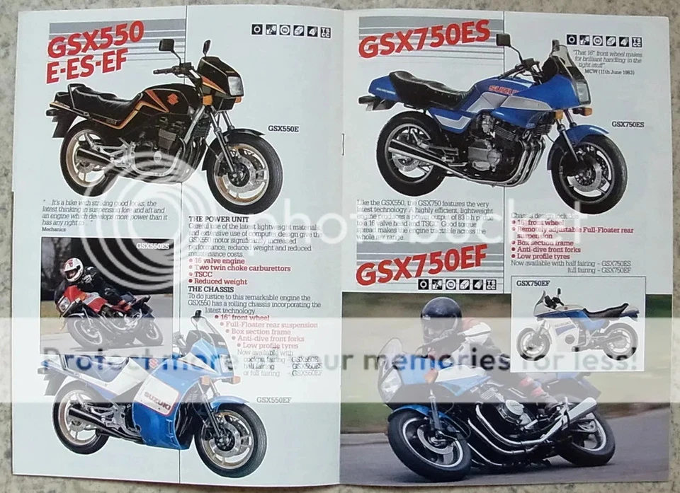 SUZUKI POWER & SPORT Motorcycles Sales Brochure 1984 XN85 TURBO GS850G GSX1100EF - Image 4 of 4
