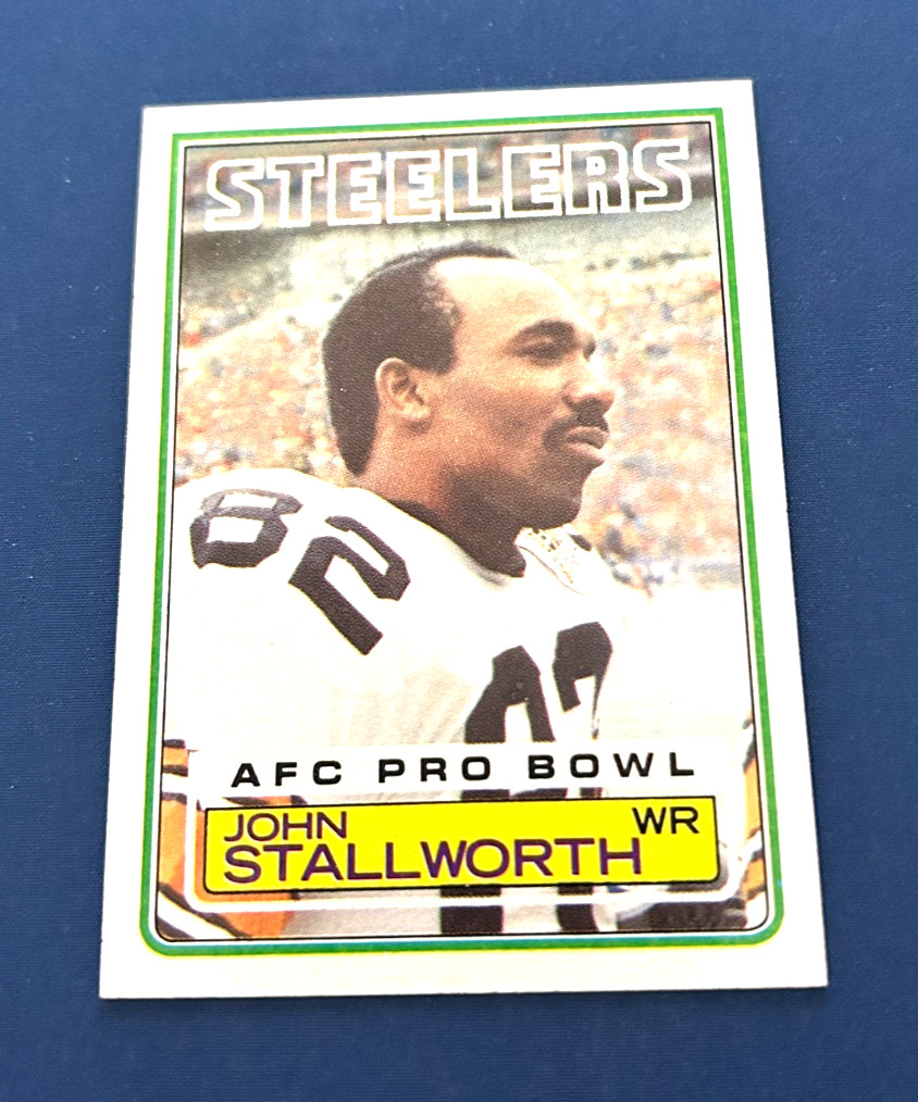 John Stallworth #366 Football Cards 1983 Topps trading card — raw and PSA graded price guide