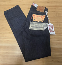 Levis 501Z XX Jeans Mens 28x34 Raw Selvedge Denim Dark Blue 1954 LVC Vintage