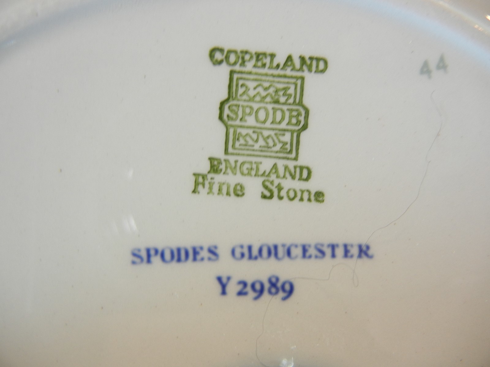 Spode Gloucester Blue Y2989 London Shape Cup and Saucer Set(s)