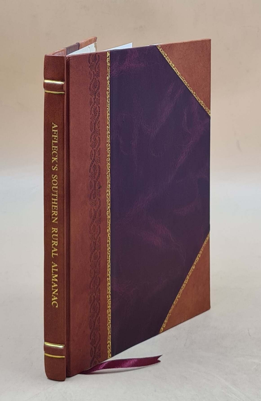 Affleck's Southern Rural Almanac Plantation Garden Calendar Leather Bound