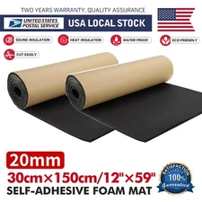 118"x12" Sound Deadener Car Insulation Waterproof Dampening Self-adhesive Mat